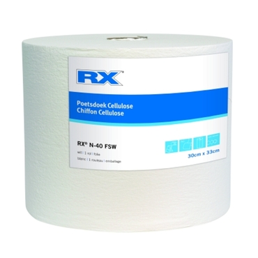 N-40 cellulose lint-free polishing cloth - white